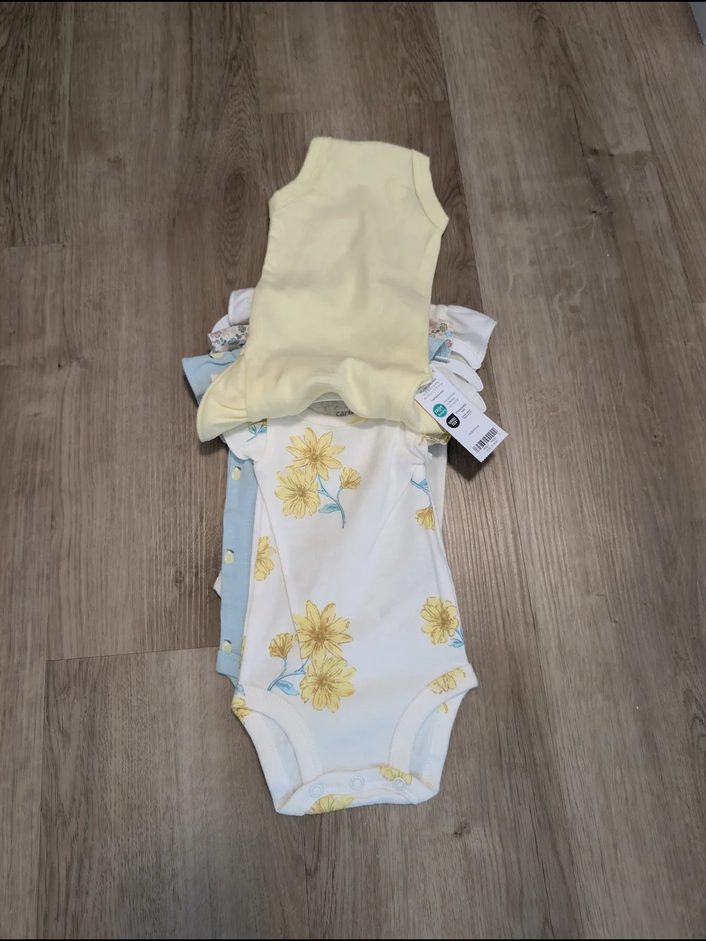 Carter's Colorful Floral Short-Sleeve Baby Bodysuits Pack of 5